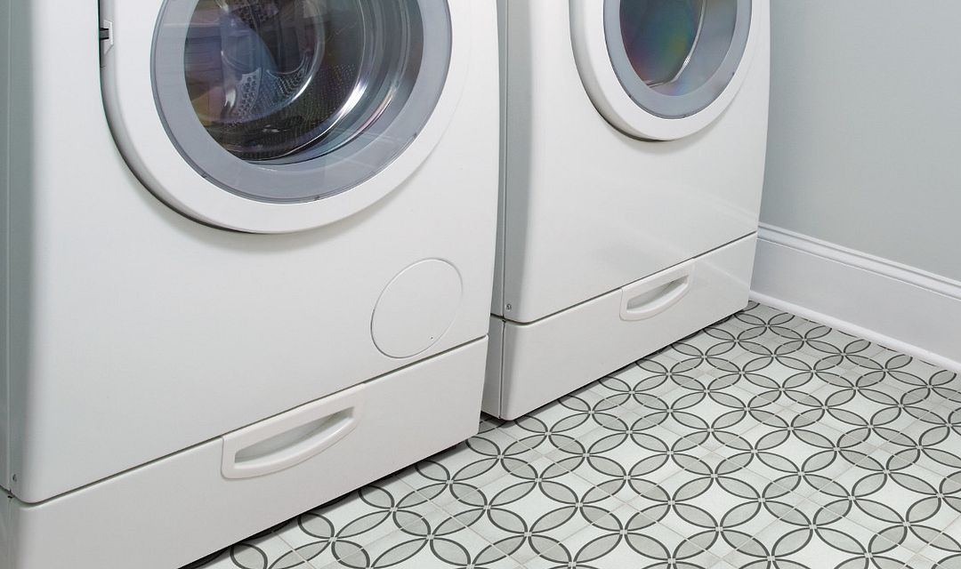 laundry laundry room floor encaustic look tile